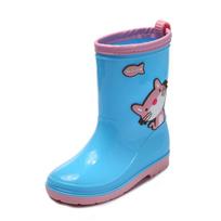 Toddler Kids Rain Boots Waterproof Rubber Rain Shoes 25 mėlyna