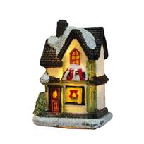 Christmas Village LED Lighted Village Houses,Christmas Village Collection Indoor Room Decor Collectible Buildings One Size