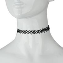 4pc  Punk Stretch Tattoo Choker Women Vintage Elastic Black Tattoo Necklace Jewelry Wedding Party Girls Gift