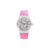 Swatch Quartz Movement Watch 41Mm Skeleton Dial Bio-Based Material Case Silicone Strap Unisex watches SO29Z105 SO29Z105 gray