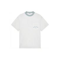 Stone Island Ss23 Marina serijos apvalios apykaklės trumpomis rankovėmis marškinėliai su kišene vyriški marškinėliai Mėlynos spalvos 7815216X4-V0041 L