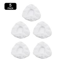 Compatible With Steam Cleaners Microfiber Bonnets Reusable Cleaning Pads 5 PACK