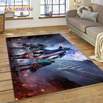 DMC Game D-Devil May Cry cartoon Rug Carpet for Living Room Bedroom Home Decor,Floor Mat Non-slip Decoration for Sofa Doormat 40x60cm( 15x23in )
