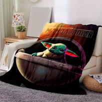 1 vnt. Mandalorietis Yoda Antklodė Pliušinis Lėlė Minkšta Antklodė Namų Biuro Lauko Dovana Suaugusiems Visų Sezonų Tinkaz0417274 130cmx150cm