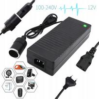 Konwerter Napięcia Sieciowego Adapter Ac/Dc 230-12V Zapalniczki Samochód