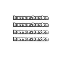 4pcs/8pcs high-quality Metal harman/kardon logo car Hi-Fi Speaker audio Speaker Badge stereo Emblem sticker styling