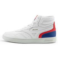 Mizuno Court Lite Mid Unisex Mid Top Sneakers White Red Blue D1GH212802 44
