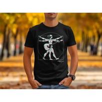 Davinci Vitruvian Woman Guitar Art T Shirt Sweat Mug Sticker Unique For Music Lover Enthusiast S įvairiaspalvis