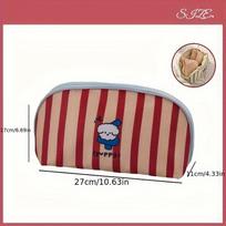 1pc Travel Portable Bra Storage Bag Women Underwear Organizer Bags Large-Capacity Cute Puppy Print Lingerie Storage Bags raudona