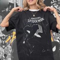 Marvel Spider-Man Trendy Casual Loose Print Spring, Summer, Autumn and Winter Pure Cotton Short-sleeved Luxury Outdoor Sports S įvairiaspalvis