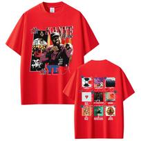 Rapper Kanye West Graduation The Life Of Pablo The College Dropout Graphic T-shirts Unisex Women Hip Hop Fashion Pop Music T Shirts S