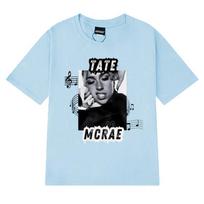 Vintage Tate Mcrae Concert Graphic T shirt Unisex Women Summer Oversized short sleeve Tshirts Unisex White 100 Cotton clothing S