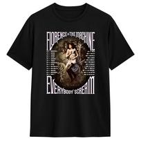 Florence + The Machine Everybody Scream Tour Men's T Shirt Funny Tee Shirt Short Sleeve Round Neck T-Shirt Pure Cotton Clothing S įvairiaspalvis
