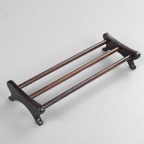 Ebony solid wood cup holder Kung Fu tea set zero match, craft ornament