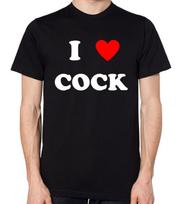 I Love Cock T-Shirt S įvairiaspalvis