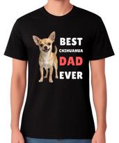Best Chihuahua Dad Ever Funny Small Dog Lover Gift T-Shirt Father Tee S įvairiaspalvis