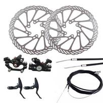 Mechanical Disc Brake MTB Bike Rotors Set Front Rear Caliper Cycling Bicycle