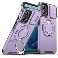 For Motorola Moto G 5G 2025 Case Magnetic Ring Stand Holder Armor Phone Case Moto G Stylus 5G 2025 Slide Lens Protect Back Cover For Moto G 5G 2024