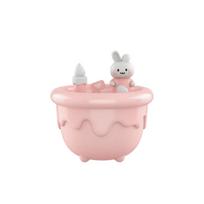USB Ultrasonic Humidifier with Night Light and Aromatherapy Function Cute Bunny Design Portable Home Office Bedroom Small Mist Diffuser one size rožinė