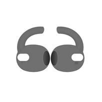 Silicone Eartips For Samsung Galaxy Buds 3 Earphone Soft Comfortable Earbuds Earhook Anti Slip Headphone Earplugs Ear Caps Tips 1Pair pilka spalva