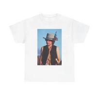 Bob Dylan T Shirt Vintage Photo Blue Grass Rock Heavy Cotton S įvairiaspalvis