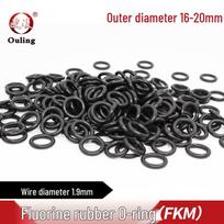 Black Fluororubber O-ring: OD 16-20mm, 1.9mm Cross-section, Pressure & Corrosion-resistant Seal. OD 17*1.9mm (10 pcs) Black Fluororubber O-ring