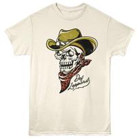Def Leppard Skeleton Cowboy Hat Leopard Bandana Men's T Shirt Band Merch S įvairiaspalvis
