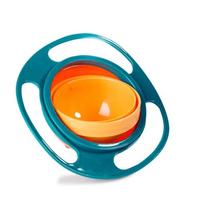 Universalus gyro dubuo vaikams Rotary Balance Novelty Gyro 360 besisukantis nuo išsiliejimo atsparus maitinimo indai kūdikių treniruoklis sukamasis balansinis žaislas žalia