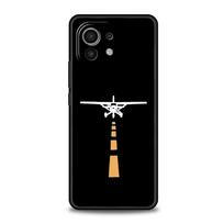Phone Case For Xiaomi Mi 15 14 14T 13T 12T Pro 12 13 11 Lite 5G 11T X6 X5 Pro Soft TPU Cover Premium Airplane Pattern For Xiaomi Mi 11