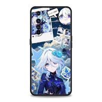Genshin Impact Lovely Furina Case For Realme 12 11 10 9 8 5G 7 6 GT5 GT3 GT2 Pro Plus C21 C11 C25 C35 GT Neo 2 3 3T 5 Cover For Realme 6 Pro