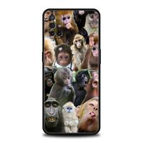 Phone Case For OnePlus 15 13 12 11 10 9 8 7T Pro 13T 13R 12R 10R 9RT 8T Nord 2T CE 2 3 5G Lite Soft Cover Cute Funny Monkey For OnePlus 7T