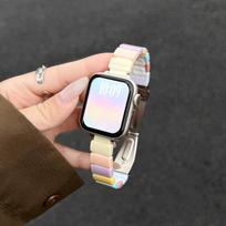 Compatible Apple S11 Watch Strap: New Summer Resin & Silicone Wristband for iWatch S10/S9 - Premium Quality Applicable: iwatch series 3/2/1 [42mm]