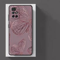 Pink Metallic Flowers Case for Xiaomi Redmi 14C 13C 12C A3 10 K40 K80 Pro A1 A2 Plus A4 9 A5 Funda Phone Cover Redmi A1