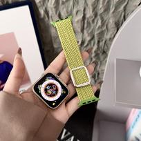 Modern Square Buckle Watch Strap for Apple Watch Series 1-10 For Apple 42/44/45/46/49mm modelis 8 spalvos