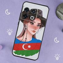 Azerbaijan Flag Girl For OnePlus Nord 5 CE 2 3 4 Lite N20 N30 Case For OnePlus 15 13 12 11 10 13T 10T 10R 12R 13R For OnePlus Nord 2