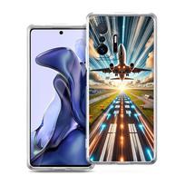 Transparent Phone Case for Xiaomi Mi 14 13 12 11 Ultra 13T 12T 11T Poco X3 NFC F3 F6 Pro Soft TPU Travel-Nspired Airplane Route for Xiaomi Mi 11