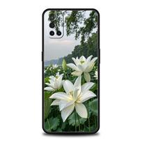 Phone Case For OnePlus 15 13 12 11 10 9 8 7T Pro 13T 13R 12R 10R 9RT 8T Nord 2T CE 2 3 5G Lite Cover Realistic Lily Flower Print For OnePlus 7T