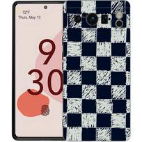Checkerboard checked chess board Phone Case For Google Pixel 9 8 9A 8A 7 7A 6 Pro XL 6A 5G Black Soft Back Luxury TPU Cover For Pixel 6