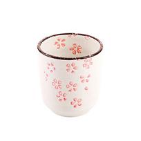 Kung Fu Tea Ceramic Underglaze Porcelain Tea Cup Home Owner Sub-Cup Glass Tea Cup Pink White Japanese-Style 0 smėlis