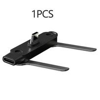 1/2/3PCS Type C Phone Charging Bracket Adapter 240W Fast Charging OTG Type-C Male to USB-C Female Converter With foldable Holder