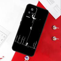 Black White Moon Space Astronaut Cover For Xiaomi 14T 11T 12T 13T Pro 13 14 15 Ultra POCO X7 Pro X3 X5 X6 F5 F6 M6 Pro Case For Mi 11T (11T Pro)