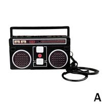 Vintage Old Style Mini Retro Classical Radio Recorder Fun Pendant Ornament Keychain Speaker Bag Gift
