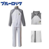 Blue Prison Digital Print Cosplay Costume For Halloween Party XS