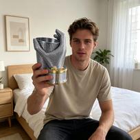 3D Printed Movie Hand Shape Popcorn Bucket Large Capacity Reusable Decorative Storage Container for Home Theater Snack Use one size sidabras