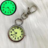 Glow dial retro digital pocket watch keychain pendant watch student exam pointer quartz watch nurse watch sidabras