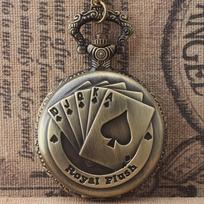 Poker personalized pocket watch hanging watch Poker classic commemorative pocket watch for men and women game gifts ruda
