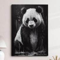 Tapestry panda black and white animal 75x100 juoda