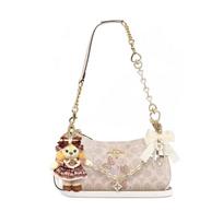 COACH shoulder bag [Customized bag] Teri 24 classic presbyopic Logo zipper closure, pendant, scarf, bow, printing Calm and relaxed basic style balta