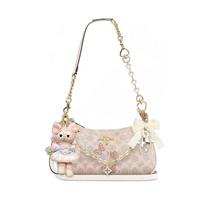 COACH shoulder bag [Customized bag] Teri 24 classic presbyopic Logo zipper closure, pendant, scarf, bow, printing, extension Yuemanting basic model balta
