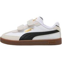 PUMA Club II Era Low top Kids' Skateboarding Shoes White Black Gold Ki 29